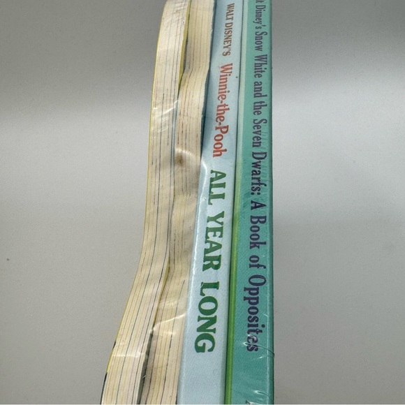 Vintage Disney Snow White Pooh Mickey Donald Golden Sturdy Shape Book LOT 4 New - Picture 4 of 9